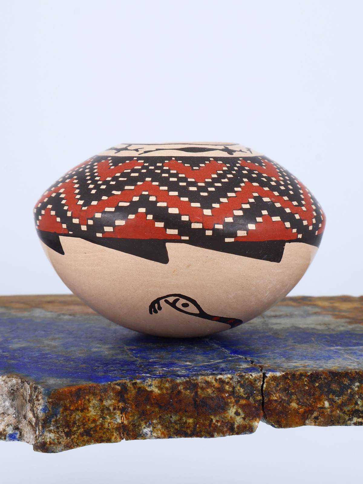 Mata Ortiz Hand Coiled Miniature Pottery Bowl S918 - PuebloDirect.com
