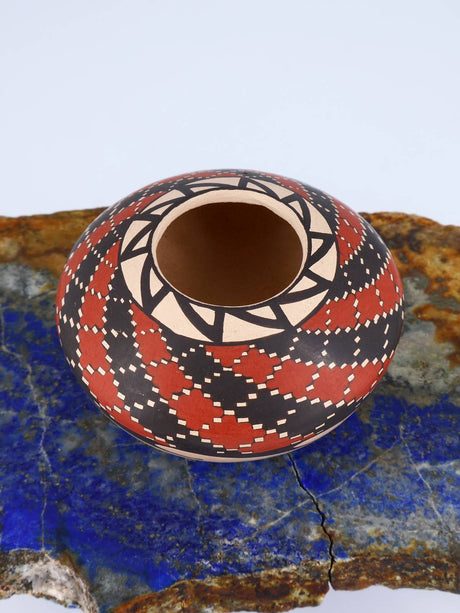 Mata Ortiz Hand Coiled Miniature Pottery Bowl S914 - PuebloDirect.com