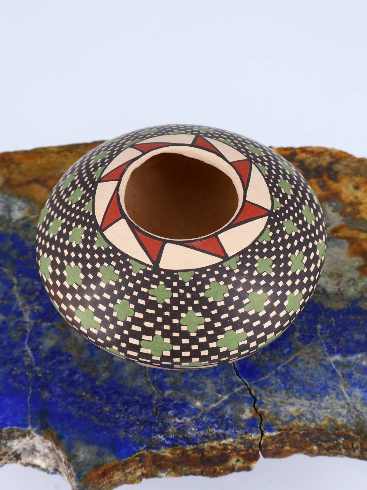 Mata Ortiz Hand Coiled Miniature Pottery Bowl S913 - PuebloDirect.com