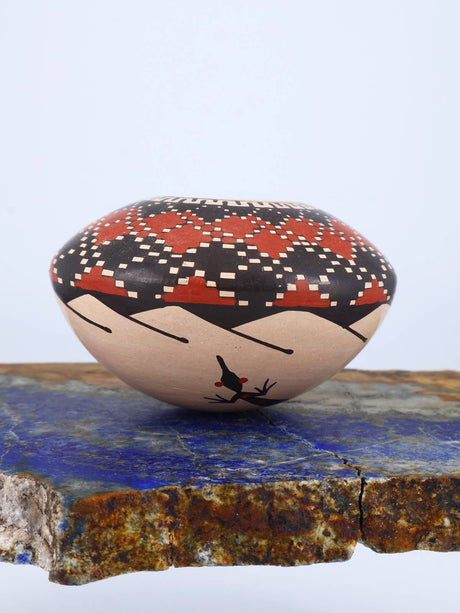 Mata Ortiz Hand Coiled Miniature Pottery Bowl S912 - PuebloDirect.com