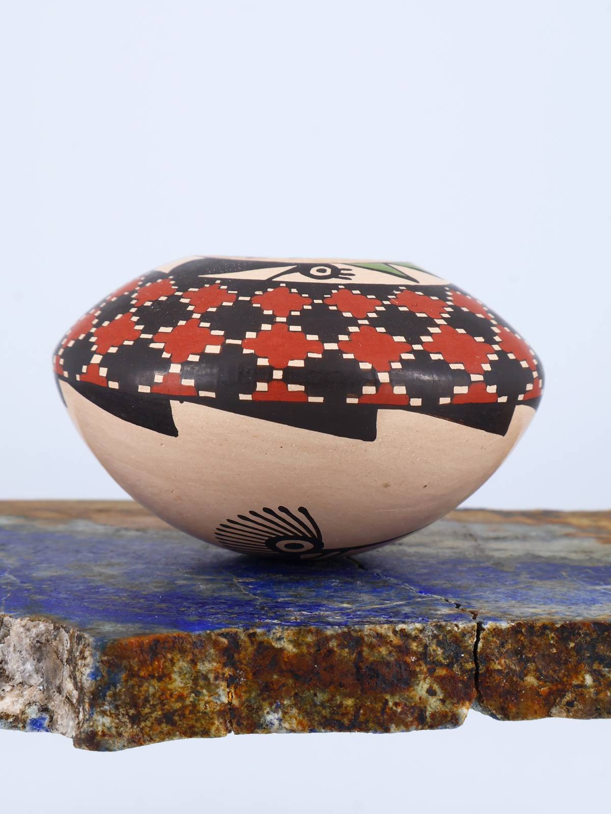 Mata Ortiz Hand Coiled Miniature Pottery Bowl S911 - PuebloDirect.com