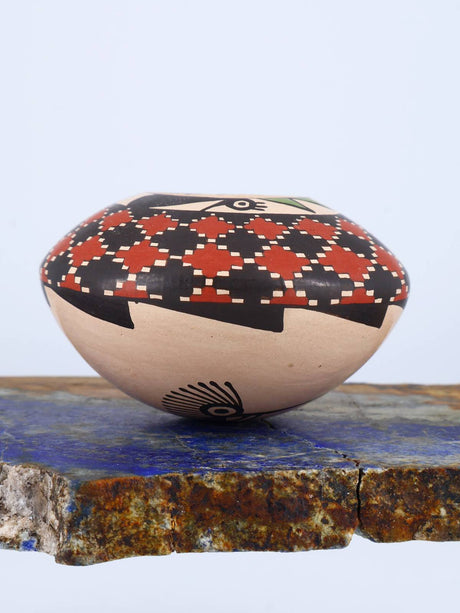 Mata Ortiz Hand Coiled Miniature Pottery Bowl S911 - PuebloDirect.com