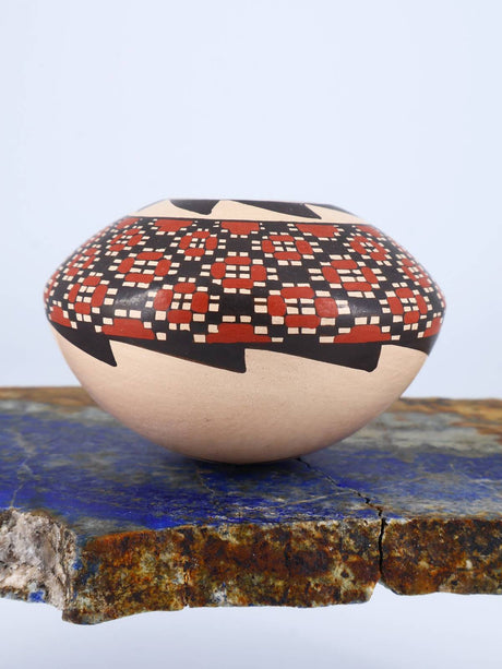 Mata Ortiz Hand Coiled Miniature Pottery Bowl S909 - PuebloDirect.com