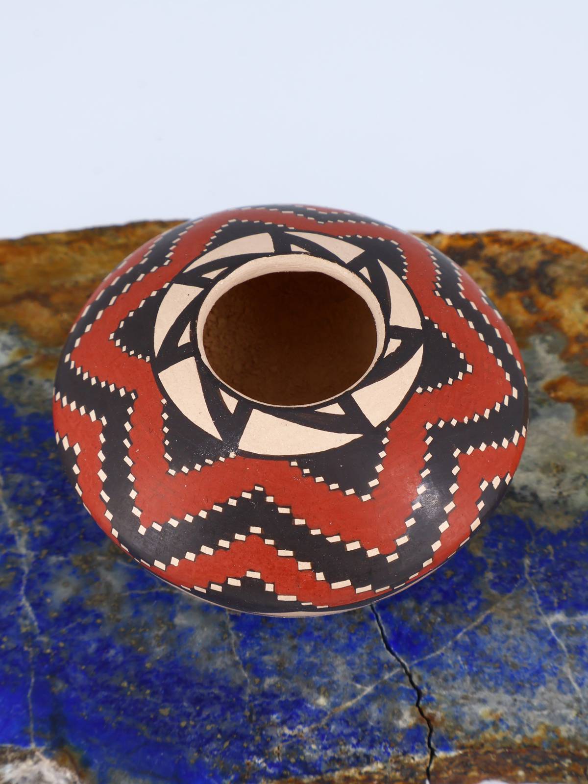 Mata Ortiz Hand Coiled Miniature Pottery Bowl S907 - PuebloDirect.com