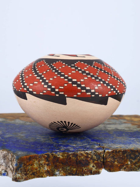 Mata Ortiz Hand Coiled Miniature Pottery Bowl S902 - PuebloDirect.com