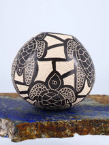 Mata Ortiz Hand Coiled Miniature Etched Pottery - PuebloDirect.com