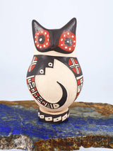 Mata Ortiz Hand Coiled Pottery Miniature Owl - PuebloDirect.com