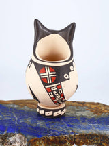 Mata Ortiz Hand Coiled Pottery Miniature Owl - PuebloDirect.com
