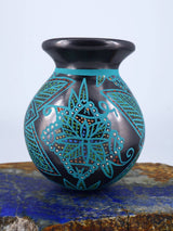 Mata Ortiz Hand Coiled Miniature Painted Pottery - PuebloDirect.com