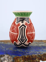 Mata Ortiz Hand Coiled Miniature Etched Pottery - PuebloDirect.com