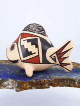 Miniature Mata Ortiz Hand Coiled Fish Effigy Pottery