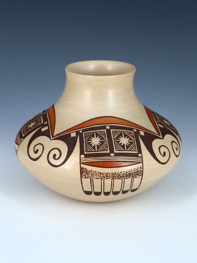 Hopi Hand Coiled Pottery Vase - PuebloDirect.com