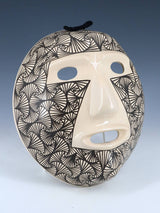 Mata Ortiz Hand Coiled Pottery Mask