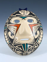 Mata Ortiz Hand Coiled Pottery Mask