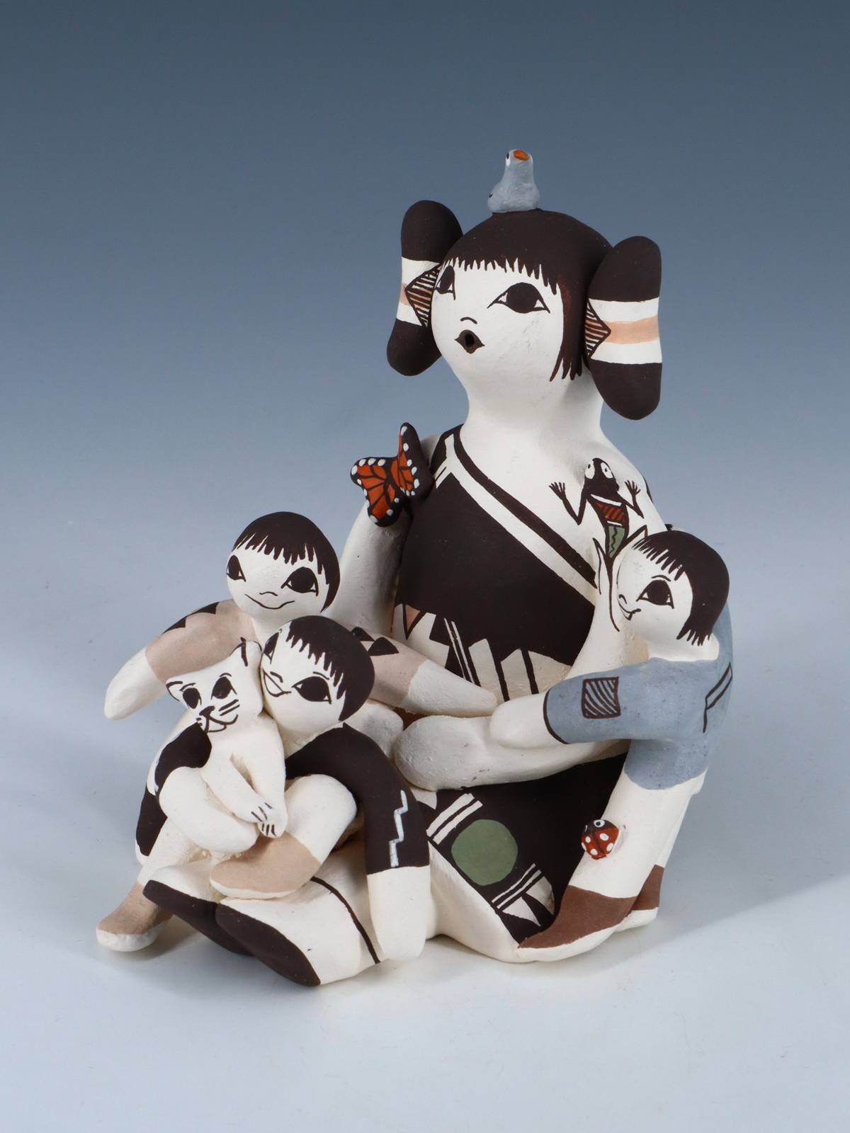 Acoma Pueblo Hand Made Pottery Storyteller Doll – PuebloDirect.com
