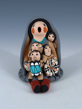 Jemez Pueblo Pottery Four Baby Storyteller Doll