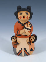 Jemez Pueblo Pottery Three Baby Storyteller Doll - PuebloDirect.com