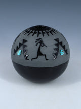 San Juan Pueblo Black Pottery