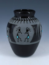 San Juan Pueblo Black Pottery
