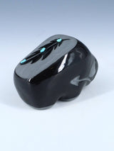 Buffle de poterie noire de San Juan Pueblo
