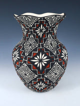 Large Acoma Pueblo Hand Painted Pottery Vase - PuebloDirect.com