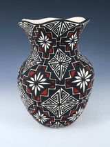 Large Acoma Pueblo Hand Painted Pottery Vase - PuebloDirect.com