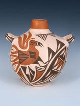 Laguna Pueblo Hand Coiled Pottery Canteen - PuebloDirect.com