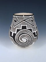 Olla de cerámica enrollada a mano de Laguna Pueblo