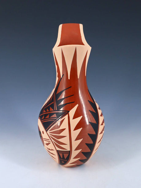 Jemez Pueblo Hand Coiled Pottery Wedding Vase