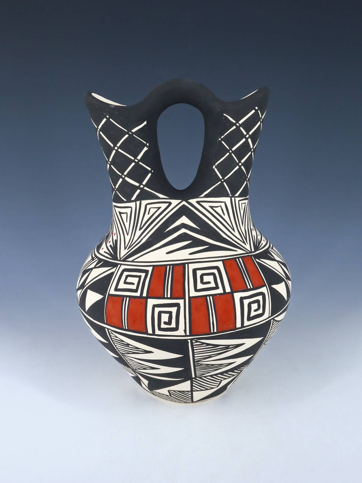 Acoma Pueblo Pottery Wedding Vase