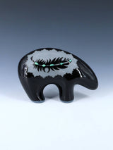 San Juan Pueblo Black Pottery Bear