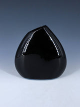 San Juan Pueblo Black Pottery Pillow Pot