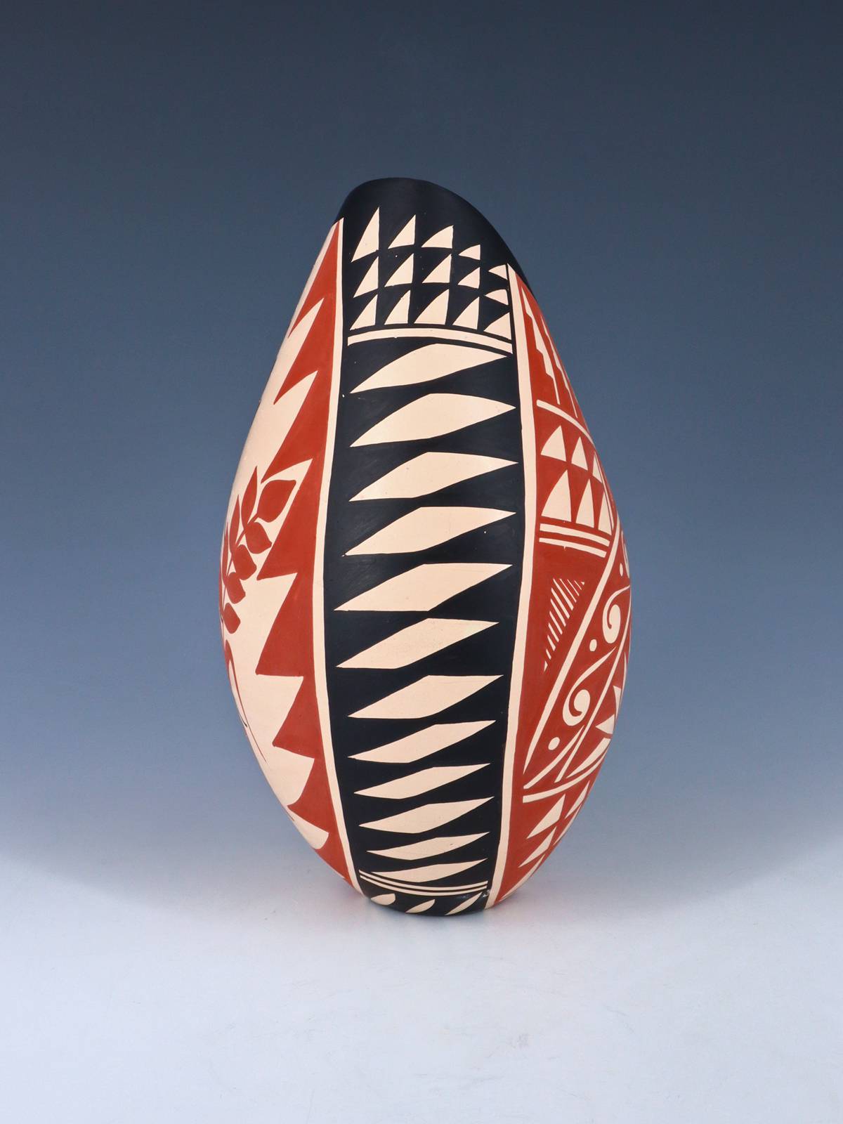 Jemez Pueblo Hand Coiled Pottery Vase