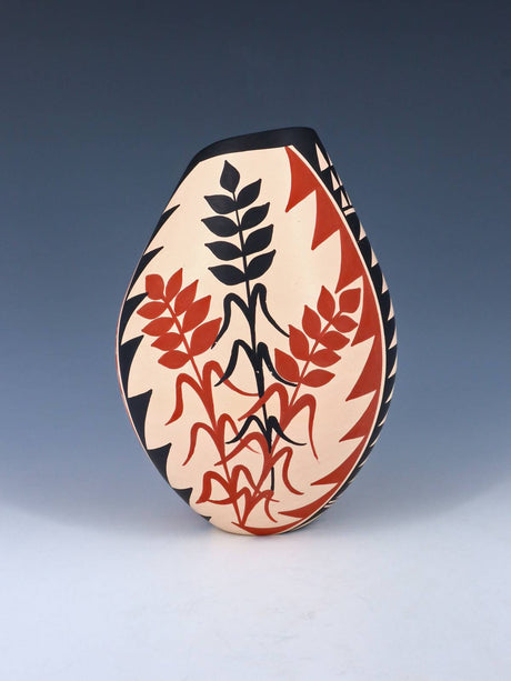 Jemez Pueblo Hand Coiled Pottery Vase