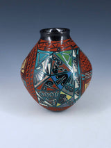 Mata Ortiz Hand Coiled and Painted Pottery