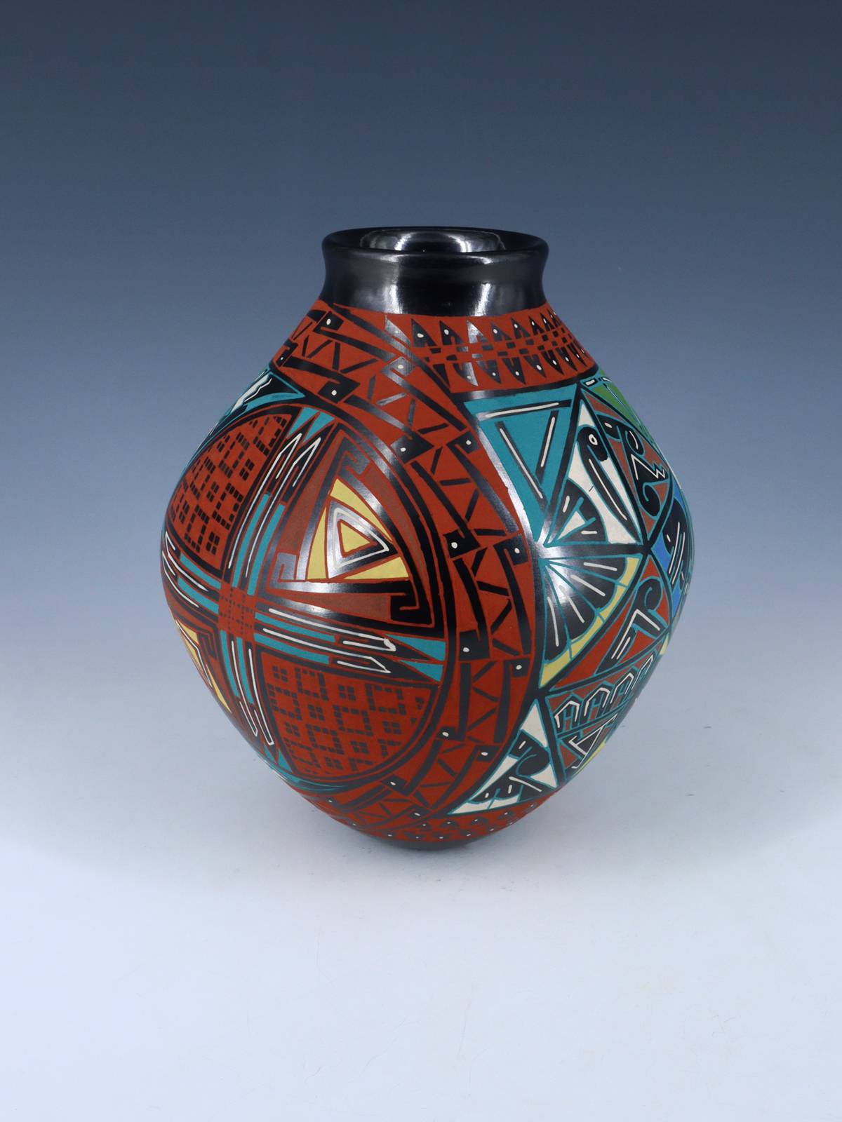 Mata Ortiz Hand Coiled and Painted Pottery