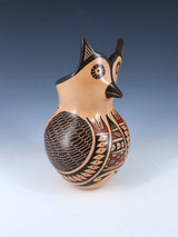 Mata Ortiz Hand Coiled Owl Effigy Pottery