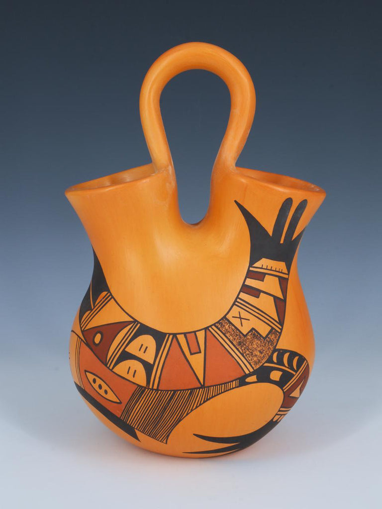 Hopi Hand Coiled Pottery Wedding Vase - PuebloDirect.com