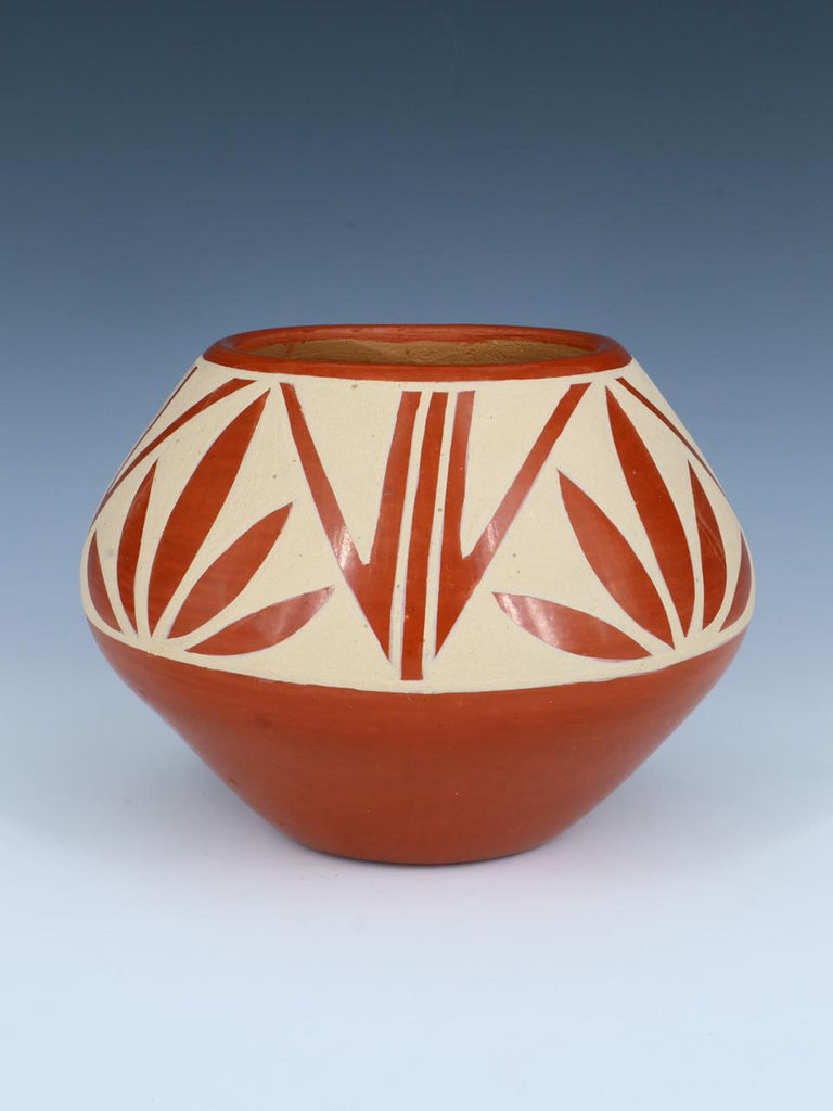 Santa Ildefonso Pueblo Hand Coiled Pottery Seed Pot - PuebloDirect.com