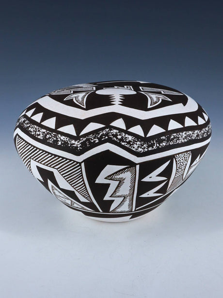 Acoma Style Hand Coiled Seed Pot