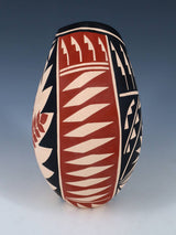 Jemez Pueblo Hand Coiled Pottery Vase