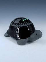 San Juan Pueblo Black Pottery Turtle