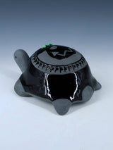 San Juan Pueblo Black Pottery Turtle