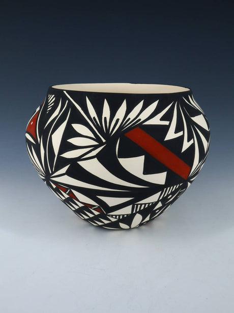 Acoma Pueblo Hand Painted Pottery Bowl