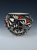 Olla de cerámica pintada a mano de Acoma Pueblo