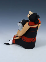 Jemez Pueblo Pottery Cuatro Bebé Cuentista Muñeca