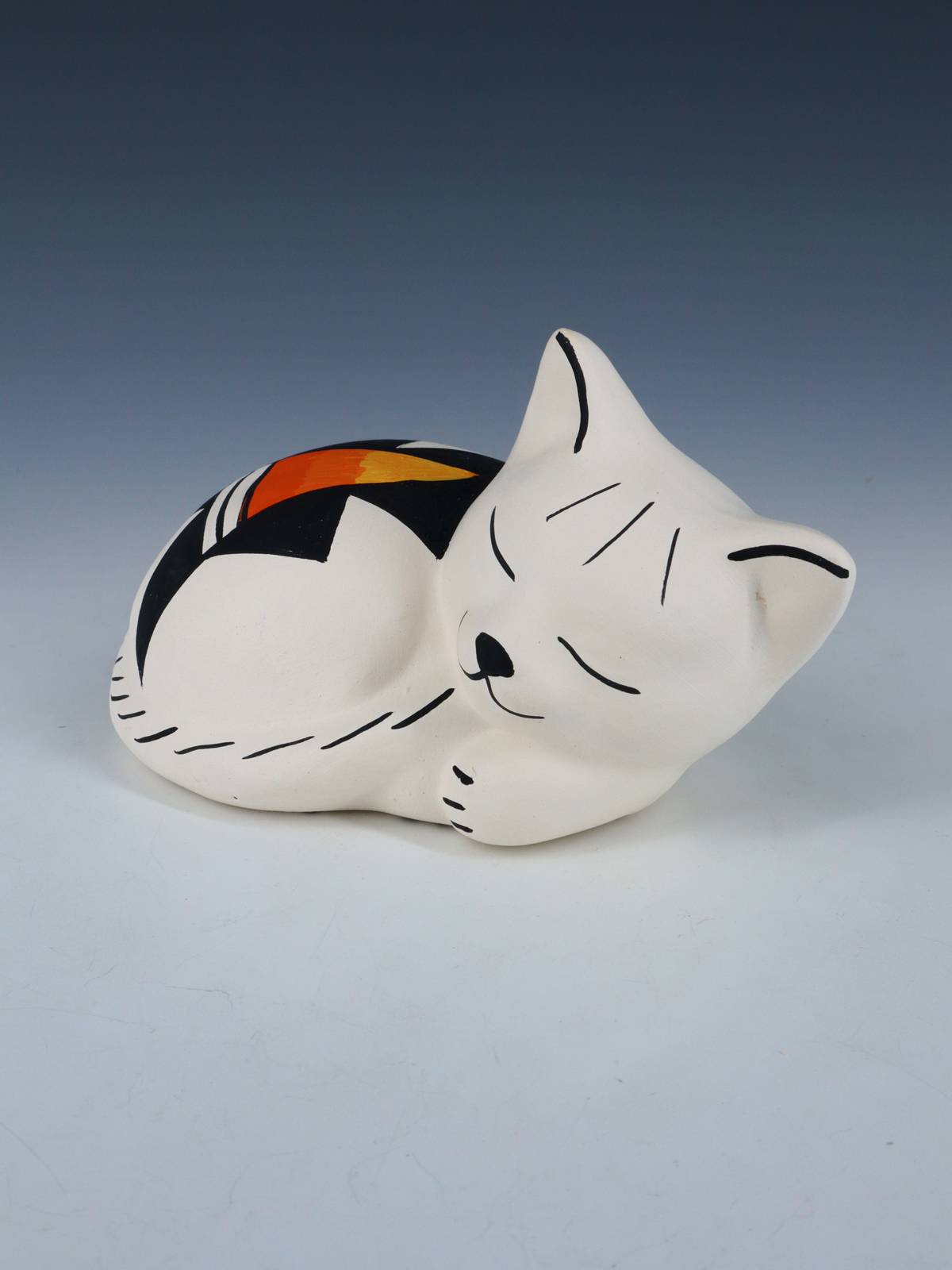 Acoma Pueblo Pottery Cat Figurine