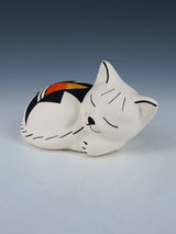 Acoma Pueblo Pottery Cat Figurine