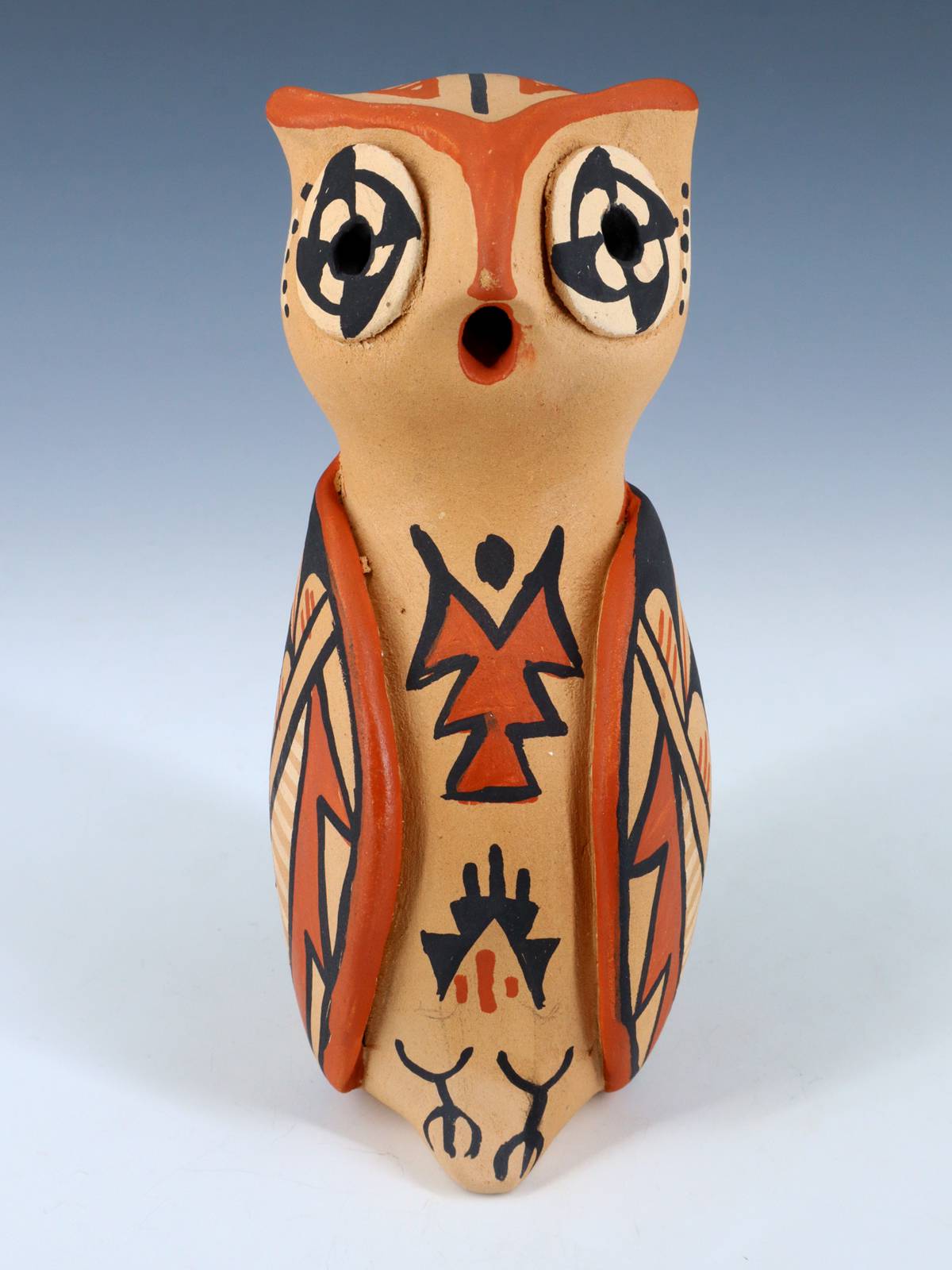 Jemez Pueblo Pottery Storyteller Owl Doll