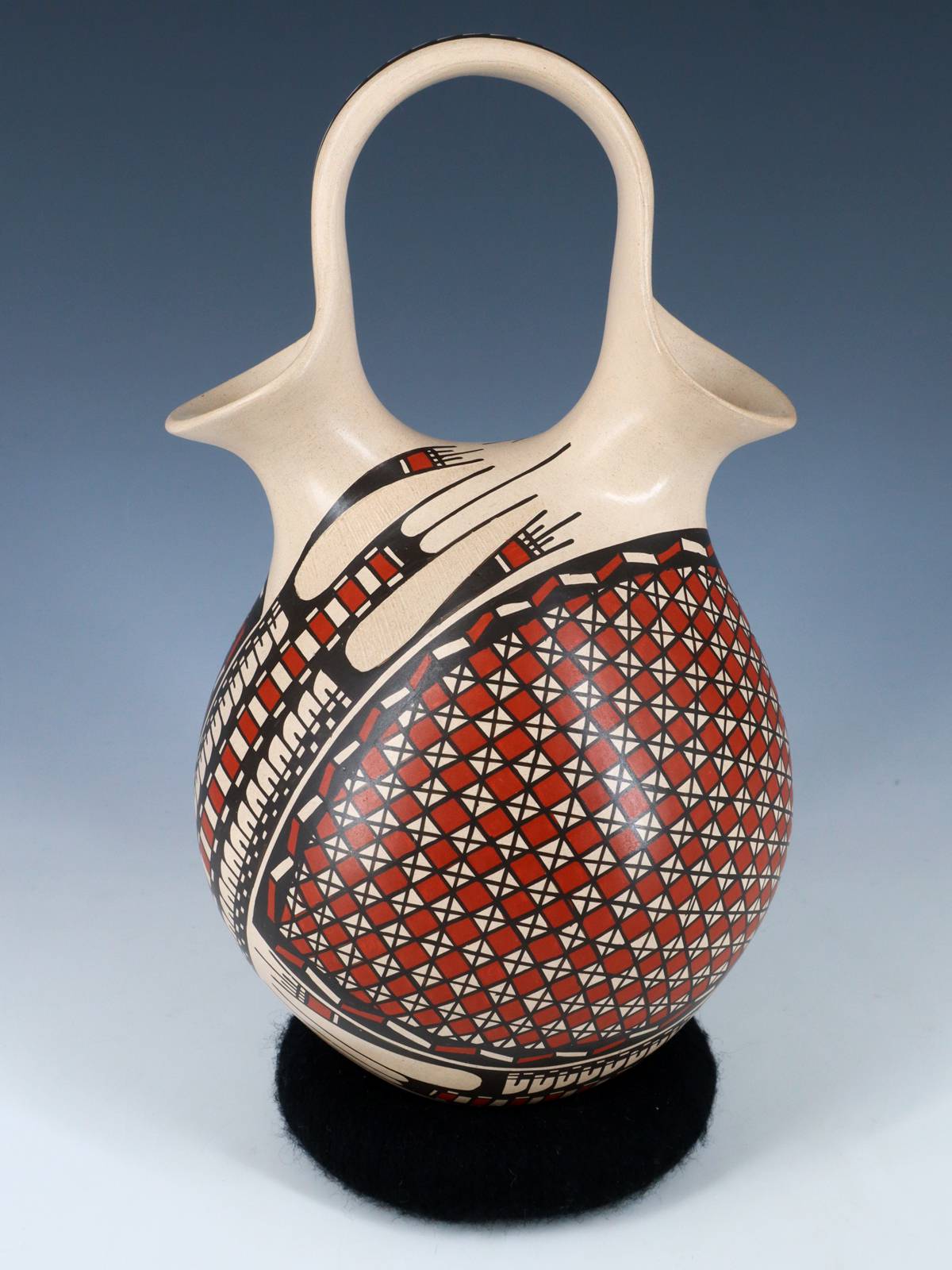 Vase de mariage en poterie Paquime enroulé à la main Mata Ortiz